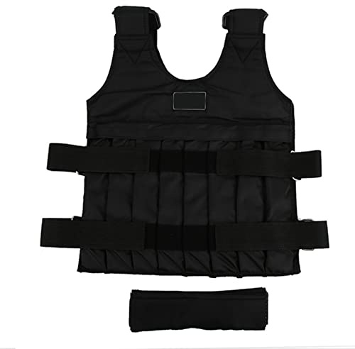 Tiiyee Chaleco con Peso de 20 kg, Chaqueta con Peso Totalmente Ajustable Chaleco Equipo Entrenamiento Fuerza en el hogar para Hombres Mujeres Correr Calistenia Trotar Gimnasio Cardio Peso no Incluido