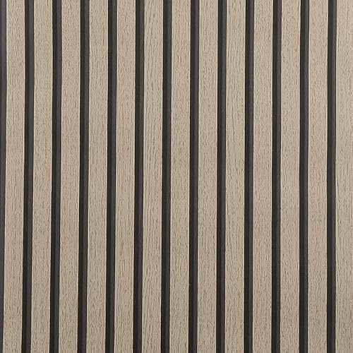 Trafagala 53 * 950cm Wood Slats Wallpaper Natural Wooden Slats Panelled Wallpaper Roll Wooden Slat Wallpapers Wood Effect Modern Realism Contemporary Feature Wall Light Oak