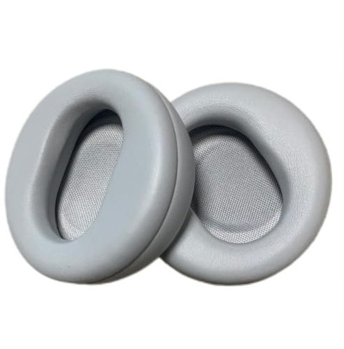 Ersatz-Ohrpolster, Protein-Leder, Reparaturteile, kompatibel mit Microsoft Surface Kopfhörern 1, 2, Geräuschunterdrückung, Grau