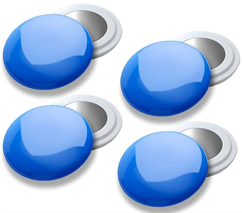 VERY IMPORTANT RUNNER - Pack de 4 Imanes Deportivos con Bolsa Impermeable - Imanes Sujeta Dorsales para Running y Triatlón 18mm - Sujeción Segura Sin Agujeros en la Ropa - Color Azul