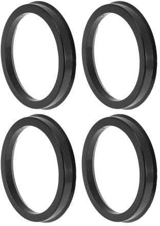 INFINAUTO 83,1 Mm À 70,1 Mm Bagues De Centrage De Moyeu De Roue De Voiture en Polycarbonate Noir Anneaux De Moyeu Central De Roues d'arbre D'Amortissement 4 Pièces