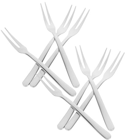 VILLFUL 8 Pezzi Forchetta Da Frutta In Acciaio Inossidabile Forchette Da Insalata Forchette Da Frutta Forchette Da Menu Forchette Da Dessert Forchette Da Insalata In Acciaio Inossidabile