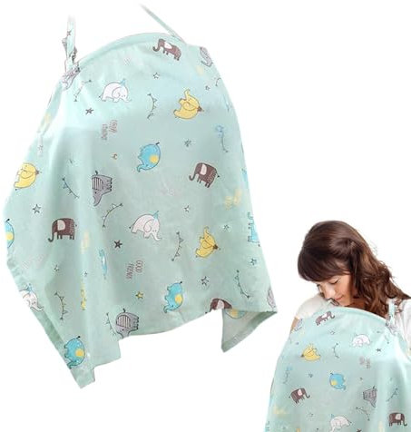 Sichtschutz-Stilldecke, Baumwolle, Pumpdecke, Autositz-Überdachung, Stillbedarf für Outdoor, Zuhause, Reisen, Auto