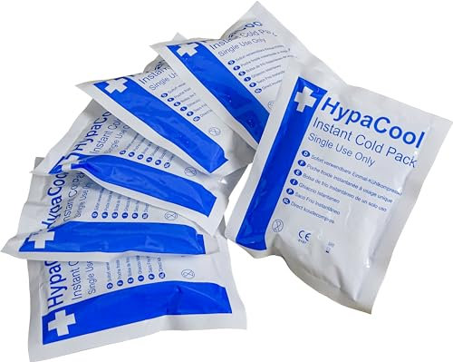 Safety First Aid Group HypaCool Instant Cold Ice Pack, Compact - for First Aid, Sports Injuries and Pain Relief ,12.5cm x 15cm (Pack of 24)