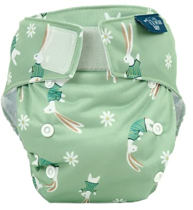 Couche Lavable Louise Lapin - Insert Absorbant Cousu - Pour Bébé de 3 à 17 kg - Protection Imperméable Naissance, Enfant Réutilisable - Hygiène et Apprentissage de la Propreté