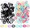 200 Pcs Candy Color Hair Bands, Small Elastics Hair Bobbles Hair Ties Stretch Strong Hairbands Colorful Seamless Ponytail Holders for Girls Kids