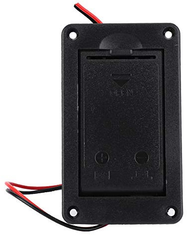 Tomotato Pickup Box Cover 9V Batterie Box Case Kunststoff Pickup Batteriefach Batteriehalter für Gitarre Bass Aktiver Pickup Anschluss Musikalische Teile