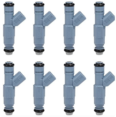 Riloer 8 injektionsmunstycken kompatibla med Jeep Grand Cherokee Commander 4,7 l V8 2001–2007 kompatibla med Dodge Dakota, kompatibla med Durango Ram 1500 4.7 ersätter 28015584 822-1149 0280155849