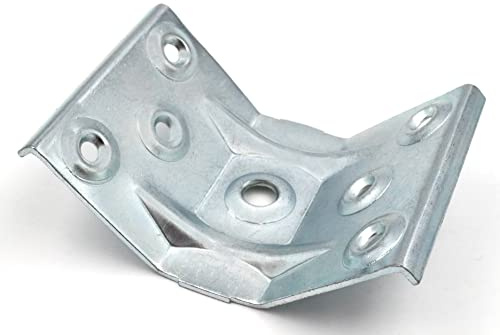 Design61 Juego de 4 Herrajes para Muebles, Fijaciones Angulares para Patas de Mesa de Acero, Pata Mueble, 90 x 70 mm