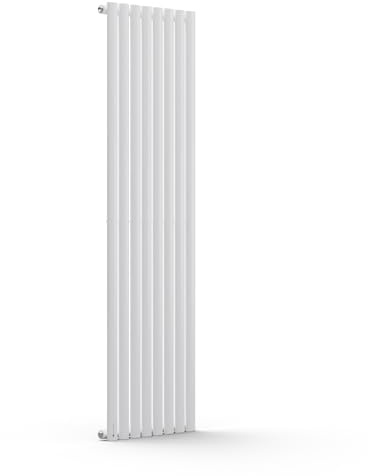 Blumfeldt Radiateur de salle de bain, design plat, économique, vertical, 728 W, à eau chaude, pour salle de bain et salon, radiateur vertical silencieux avec thermostat
