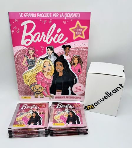 Album di figurine Barbie 2023 Rosa 48 bustine + album vuoto