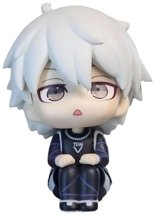 Jiumaocleu Mini Figurine Blue Lock de 10 cm - Modèle de Nagi Seishiro - Figurine d'anime Portable - pour décoration de gâteau - Fait à la Main - Cadeau d'anniversaire