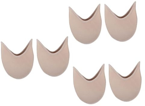 FOMIYES 3paare Ballet Toe Pouches Hautfarbene Gel-pads Für Tanzschuhe Atmungsaktiv Wiederverwendbar Schützen Die Zehen Vor Reibung Und Bieten Beim Tanzen Laufen Und