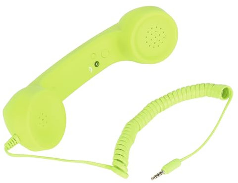 Fockety Ricevitore per Telefono Cellulare, Ricevitore per Telefono USB C da 3,5 Mm Resistente Alle Radiazioni, Ricevitore per Telefono retrò, Ricevitore per Telefono Cellulare Portatile