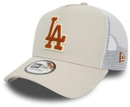 New Era MLB Truckerkappe Los Angeles Dodgers Baseball Snapback Mesh LA Cap beige - One-Size