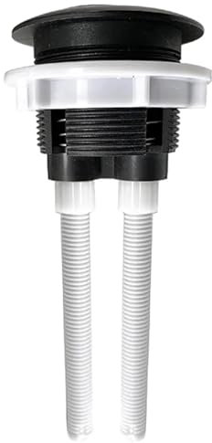 Housler® Mat Black Universal Toilet Dual Flush Button Fit 38mm Cistern Hole