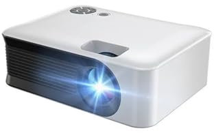 KKENZA A30 Mini Proiettore Portatile 3D Home Cinema WiFi Sincronizzazione Smartphone 1080P 4K Moive Videoproiettore LED Theater Smart TV(White SMV,EU Plug)