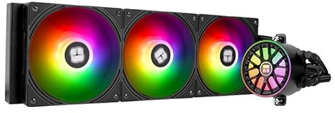 Thermalright AQUA ELITE 360 V6 ARGB Black CPU enfriador líquido de CPU, tamaño de fila de refrigeración 360, radiador de agua de 3 x 120 mm, AMD: AM4/AM5, Intel LGA115X/1200/1700/1851, enfriador