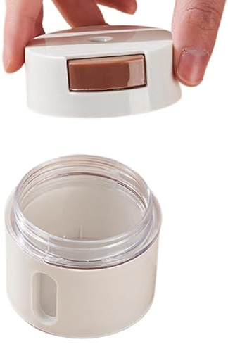 Distributore di sale, bottiglia di controllo del sale facile da riempire, shaker magnetico da cucina, shaker per condimenti da 0,5 g, dispenser per cucinare e cuocere