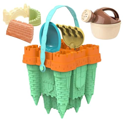 Générique Kit De Construction De Château De Sable – Moules pour Château De Sable | De Châteaus De Sables, Ensemble De De Plage Sac À Dos De Rangement en Maille Durable, Et Créatif, Adapté