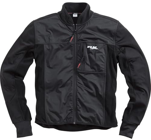 FLM Veste de Moto avec Protections Veste de Moto sous-Veste à Membrane 1.0 Noire L, Hommes, Sportler, Hiver