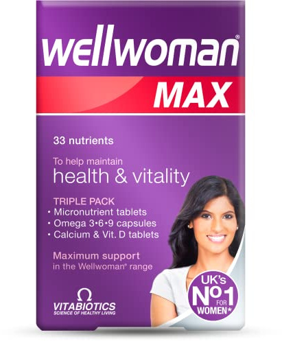 Wellwoman Max Multivitamin Tablets for Women,84 Count (Pack of 1)