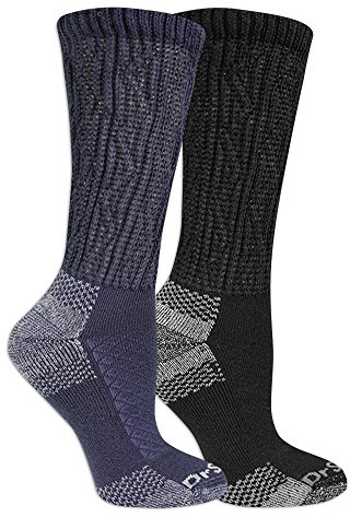 Dr. Scholl's womens Diabetes & Circulator - 4 6 Pair Packs Casual Sock, Denim Black, 10 US