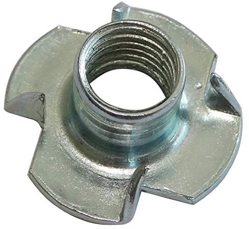 AERZETIX: 10x Ecrou à griffes ergots enfoncer frapper fixation montage pied vérin de meuble réglable ajustable (M10)