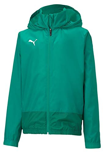 PUMA Unisex Teamgoal 23 træningsrain jakke Jr Regenjacke, Pepper Green-Power Green, 152 EU