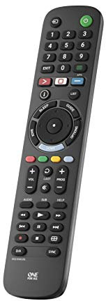 One For All Sony TV Replacement remote – Works with ALL Sony TVs – Learning feature -URC4912