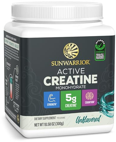 Creatine Monohydrate Powder Micronized PreWorkout Recovery Supplement | Support Muscle Building Strength Training Cognition | Vegan & Keto Friendly Easily Mixes (60 Serving) Unflavored Active Creatine