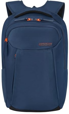 American Tourister Urban Groove UG15 - Laptop Backpack 15.6 (45 cm) - Business & School Backpack with Bottle Holder, Ergonomic, Smart Sleeve - 21L - Blue (Dark Navy)