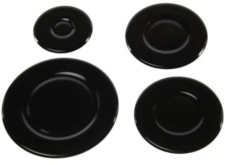 Paxanpax PCK684 Gas Hob Burner Flame Cap Lid Kit Universal 100mm, 75mm, 75mm & 55mm Fitting - Pack of 4