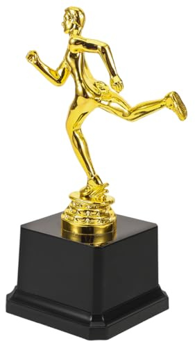 POPETPOP Trophée De Course À Pied 7 Pouces Trophée Sportif Argent pour Récompense De Concours De Cérémonie Et Fête