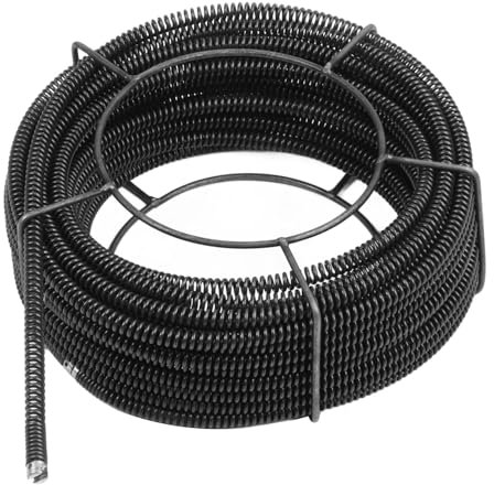 Cable de Limpieza de Drenaje Cable de Alcantarillado de Acero de Núcleo Sólido de 30 Metros para Limpiar Varias Tuberías de Drenaje