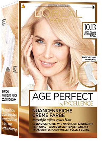 L'Oréal Paris Age Perfect excelencia coloración 10:13 muy brillante rubio brillante, 3-pack (3 x 1 pieza)