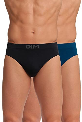 DIM Homme – Slips Seamless Micro x2 | Microfibre Extensible sans Coutures | Ajustement Parfait | Confort Maximal