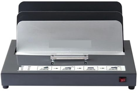 OUTFYT Thermobindegerät TB-500E, elektrisch, bindet 500 Blatt A4, 3 Minuten Aufwärmzeit, Bürobindelänge A4 / 297 mm,Punktgenaues Stanzen