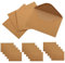 Kraftpapier Umschlag, 100 Stück Briefumschläge Briefkuvert Briefhülle mit Nassklebung Spitzklappe ohne Fenster, B-raun Vintage Kuvert für Grußkarten, Hochzeit Einladung, Geburtstagskarten