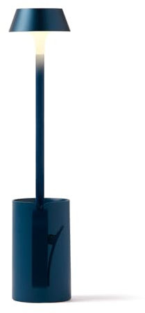 Lexon MIMI Lampe de Lecture à Pince, Lumière pour Lire au Lit, Socle Inclus pour Table de Chevet, 9 couleurs LED, Accessoire Liseuse Rechargeable USB-C - Bleu Sombre