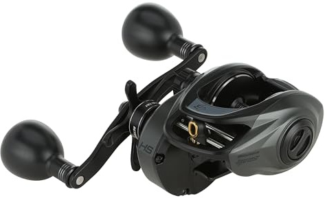 Abu Garcia Beast Low Profile Baitcasting Reel | Freshwater & Saltwater Predator Casting Fishing Reel | 7.5:1 Gear Ratio | Power Stack Carbon Drag | Aluminium Body | 3000 | Left Hand