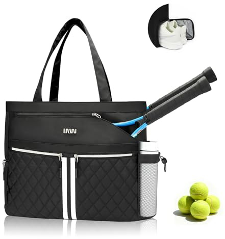 Tennis Bags for Women, Tennis Bag Holds 2 Rackets, Gym Bags with Ventilated Shoe Compartment, Suitable for Pickleball Tennis Badminton