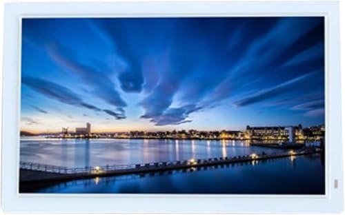 JvFbjLF Cornice Digitale con Album Fotografico ad Alta Definizione IPS da 24 Pollici e Scheda di Memoria da 32 GB.(White)