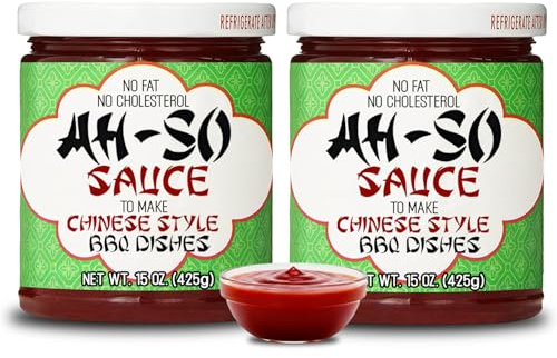 Ah-So Chinese Rib Sauce – 2 Pack (2 × 11 oz Jars) | Sweet & Tangy Chinese-Style Spare Rib Marinade & Glaze for Pork, Chicken & Wings; Classic Takeout BBQ Flavor.