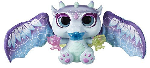 FurReal Moodwings Schneedrache interaktives Spielzeugtier, 50+ Geräusche und Reaktionen, ab 4 Jahren