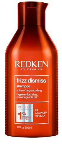 Redken Frizz Dismiss Shampoo | Sulfate Free Shampoo For Frizzy Hair | Gently Cleanses, Smooths, and Adds Shine | Weightless Long-Lasting Frizz Control | Humidity Protection | Anti Frizz