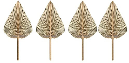 ANBP 4 PièCes Feuilles de Palmier SéChéEs éVentails de Palmiers SéChéS BohèMe Lances de Palmier SéChéEs Plantes Artificielles Feuilles de Palmier Feuilles de Palmier Tropicales