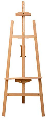 Caballete de exhibición Caballete Tablero de dibujo Gama alta 1,5 M Soporte trasero Caballete de haya Caballete de haya roja Bosquejo del estudiante Caballete de madera Marco de pintura al ó