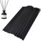 Bastoncini profumati in rattan naturale, 100 pezzi, bastoncini di legno, bastoncini di bambù, in rattan, diffusore per ambienti a casa, ufficio, hotel, spa, 22 x 3 mm (nero)