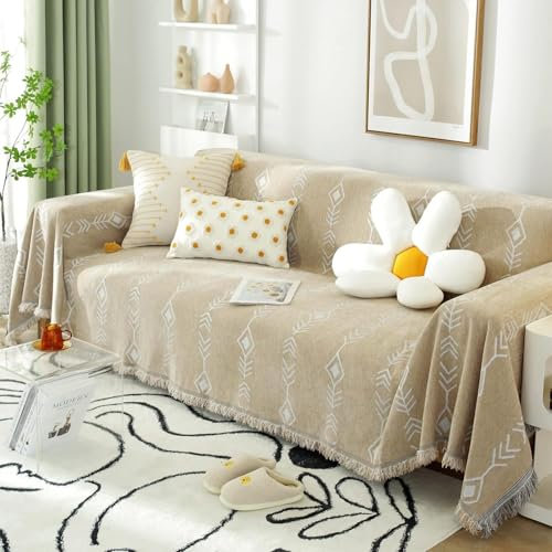 Sofabezug L Form 1 2 3 4 5 Sitzer, Sofaüberwurf Decke Ecksofa rutschfeste Couch Bezug Sofaschoner Sofa Decken EinteiligerCouch Überwürf,D,180X230cm